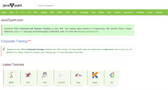 Desktop Screenshot of javatpoint.com