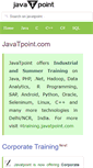 Mobile Screenshot of javatpoint.com